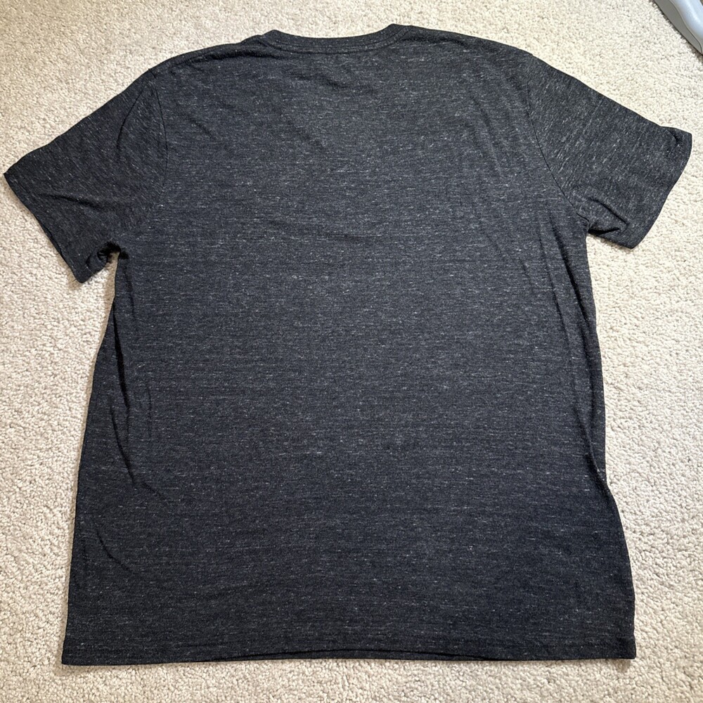 Lot of 2 Men's Short Sleeve Tee Black -Old Navy Dark Grey -Public Opinion Sz Med - Picture 7 of 7